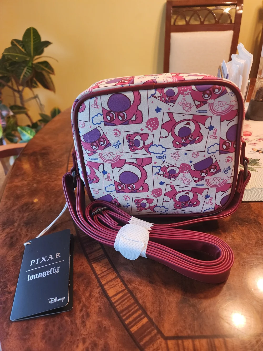 💕Loungefly Pixar Lotso Crossbody Bag & Plunder Jewelry Bundle | NWT